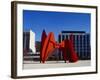 Sculpture in Front of a Building, Alexander Calder Sculpture, Grand Rapids, Michigan, USA-null-Framed Photographic Print