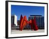 Sculpture in Front of a Building, Alexander Calder Sculpture, Grand Rapids, Michigan, USA-null-Framed Photographic Print