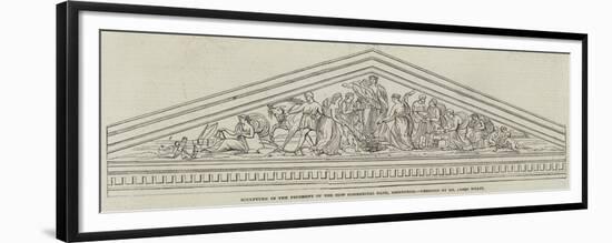 Sculpture in the Pediment of the New Commercial Bank, Edinburgh, Designed by Mr James Wyatt-null-Framed Premium Giclee Print