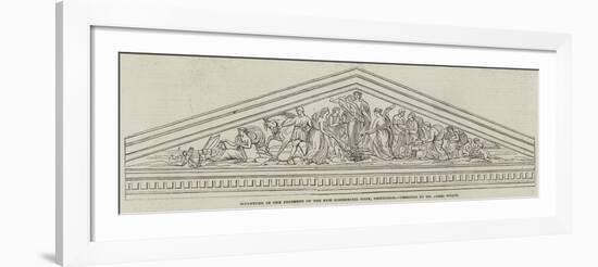 Sculpture in the Pediment of the New Commercial Bank, Edinburgh, Designed by Mr James Wyatt-null-Framed Giclee Print