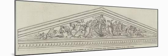 Sculpture in the Pediment of the New Commercial Bank, Edinburgh, Designed by Mr James Wyatt-null-Mounted Giclee Print