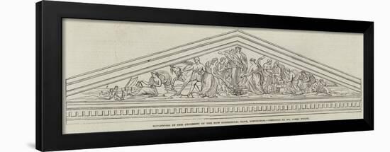 Sculpture in the Pediment of the New Commercial Bank, Edinburgh, Designed by Mr James Wyatt-null-Framed Giclee Print