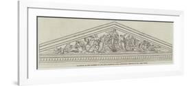 Sculpture in the Pediment of the New Commercial Bank, Edinburgh, Designed by Mr James Wyatt-null-Framed Giclee Print