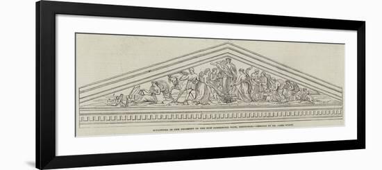 Sculpture in the Pediment of the New Commercial Bank, Edinburgh, Designed by Mr James Wyatt-null-Framed Giclee Print