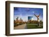 Sculpture in White River State Park, Indianapolis, Indiana, USA.-Anna Miller-Framed Photographic Print