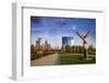 Sculpture in White River State Park, Indianapolis, Indiana, USA.-Anna Miller-Framed Photographic Print