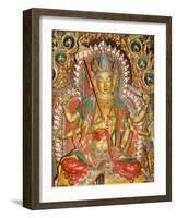 Sculpture, Kumbum, Gyantse, Tibet, China-Ethel Davies-Framed Photographic Print