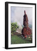 Sculpture Made of Lava Stone Sculptor Uki-null-Framed Giclee Print