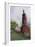 Sculpture Made of Lava Stone Sculptor Uki-null-Framed Giclee Print