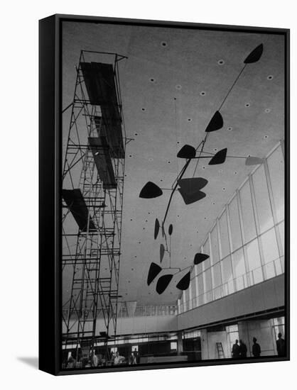Sculpture Mobile at Idlewild Airport by Alexander Calder-null-Framed Stretched Canvas