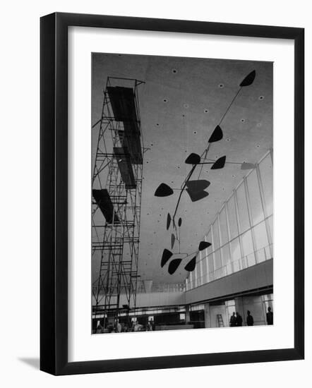 Sculpture Mobile at Idlewild Airport by Alexander Calder-null-Framed Premium Photographic Print