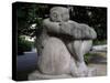 Sculpture, Muenchener Freiheit Square, Schwabing, Munich, Germany-null-Stretched Canvas