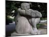 Sculpture, Muenchener Freiheit Square, Schwabing, Munich, Germany-null-Mounted Giclee Print