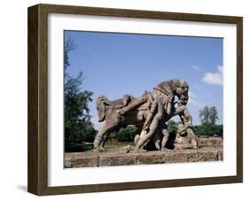 Sculpture of a Horse.Sun Temple, Konarak, Orissa, India-null-Framed Giclee Print