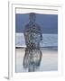 Sculpture of a Man Made of Letters at the Lido Mar Swimming Pool at the Newly Developed Marina in P-Martin Child-Framed Photographic Print