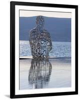 Sculpture of a Man Made of Letters at the Lido Mar Swimming Pool at the Newly Developed Marina in P-Martin Child-Framed Photographic Print