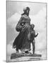 Sculpture of a Pioneer Woman and Her Child-Alfred Eisenstaedt-Mounted Photographic Print