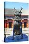 Sculpture of a Qilin, Summer Palace, Beijing-George Oze-Stretched Canvas