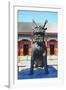 Sculpture of a Qilin, Summer Palace, Beijing-George Oze-Framed Photographic Print