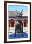 Sculpture of a Qilin, Summer Palace, Beijing-George Oze-Framed Photographic Print