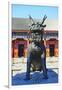 Sculpture of a Qilin, Summer Palace, Beijing-George Oze-Framed Photographic Print