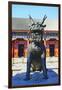 Sculpture of a Qilin, Summer Palace, Beijing-George Oze-Framed Photographic Print