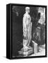 Sculpture of a Roman Senator-null-Framed Stretched Canvas
