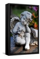 Sculpture of an Angel-Frank May-Framed Stretched Canvas