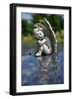 Sculpture of an Angel-Frank May-Framed Photo