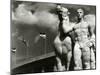 Sculpture of Athlete and Horse at the Stadium for the Olympic Games in Berlin, 1936-German photographer-Mounted Premium Photographic Print