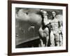 Sculpture of Athlete and Horse at the Stadium for the Olympic Games in Berlin, 1936-German photographer-Framed Photographic Print