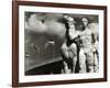 Sculpture of Athlete and Horse at the Stadium for the Olympic Games in Berlin, 1936-German photographer-Framed Photographic Print