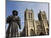 Sculpture of Bengali Scholar Outside the Cathedral, Bristol, Avon, England, United Kingdom, Europe-Jean Brooks-Mounted Photographic Print