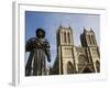 Sculpture of Bengali Scholar Outside the Cathedral, Bristol, Avon, England, United Kingdom, Europe-Jean Brooks-Framed Photographic Print