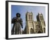 Sculpture of Bengali Scholar Outside the Cathedral, Bristol, Avon, England, United Kingdom, Europe-Jean Brooks-Framed Photographic Print