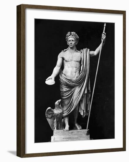 Sculpture of Claudius and Eagle-null-Framed Photographic Print