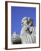 Sculpture of Confucius, Tibet, China-Keren Su-Framed Photographic Print