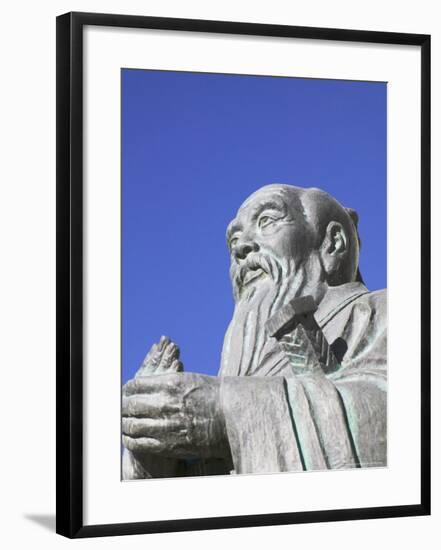 Sculpture of Confucius, Tibet, China-Keren Su-Framed Photographic Print