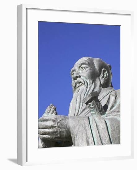 Sculpture of Confucius, Tibet, China-Keren Su-Framed Photographic Print