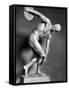 Sculpture of Greek Athlete Holding the Discus-null-Framed Stretched Canvas