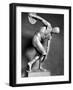Sculpture of Greek Athlete Holding the Discus-null-Framed Photographic Print