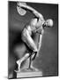 Sculpture of Greek Athlete Holding the Discus-null-Mounted Photographic Print