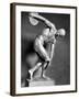 Sculpture of Greek Athlete Holding the Discus-null-Framed Photographic Print