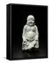 Sculpture of Happy Buddha-null-Framed Stretched Canvas