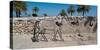 Sculpture of horse at Tel Megiddo, Galilee, Israel-null-Stretched Canvas