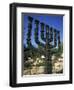 Sculpture of Menorah Near the Knesset in Jerusalem, Israel, Middle East-Simanor Eitan-Framed Photographic Print