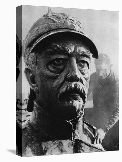 Sculpture of Otto Von Bismarck, 19th Century Prussian Statesman, 1937-null-Stretched Canvas