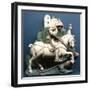 Sculpture of Saint George Slaying the Dragon-null-Framed Photographic Print