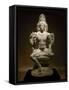 Sculpture of Shiva-null-Framed Stretched Canvas