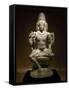 Sculpture of Shiva-null-Framed Stretched Canvas